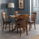Solid Rubberwood Dining Chairs in Set Of 2 - Canterbury