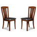 Solid Rubberwood Dining Chairs in Set Of 2 - Canterbury