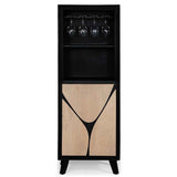 Solid Wood Bar Cabinet 60cm Wide With 1 Door - Boho