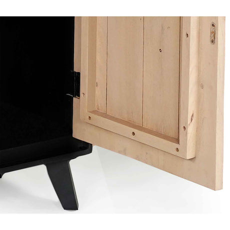 Solid Wood Bar Cabinet 60cm Wide With 1 Door - Boho