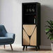 Solid Wood Bar Cabinet 60cm Wide With 1 Door - Boho