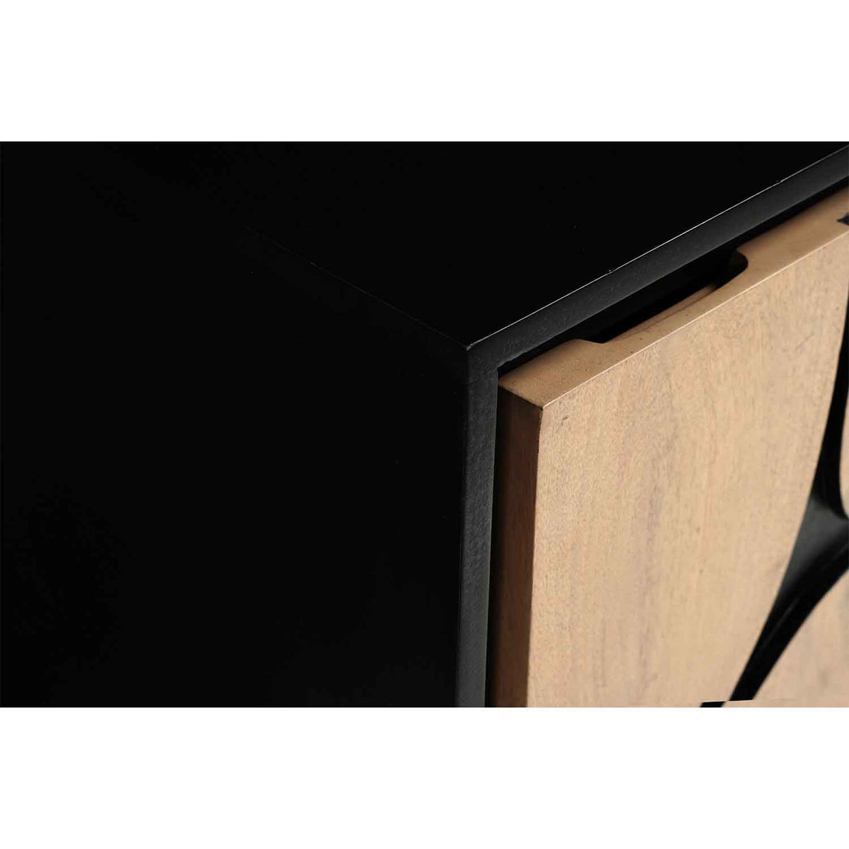 Solid Wood Bedside Cabinet 45cm Wide With 1 Door - Boho