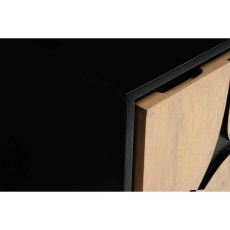 Solid Wood Bedside Cabinet 45cm Wide With 1 Door - Boho