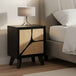 Solid Wood Bedside Cabinet 45cm Wide With 1 Door - Boho