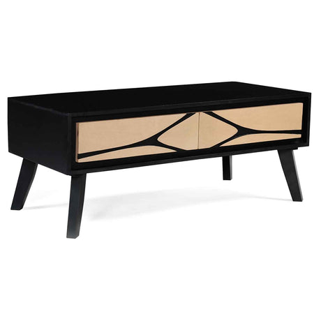 Solid Wood Coffee Table 110cm Wide With 2 Drawers - Austin