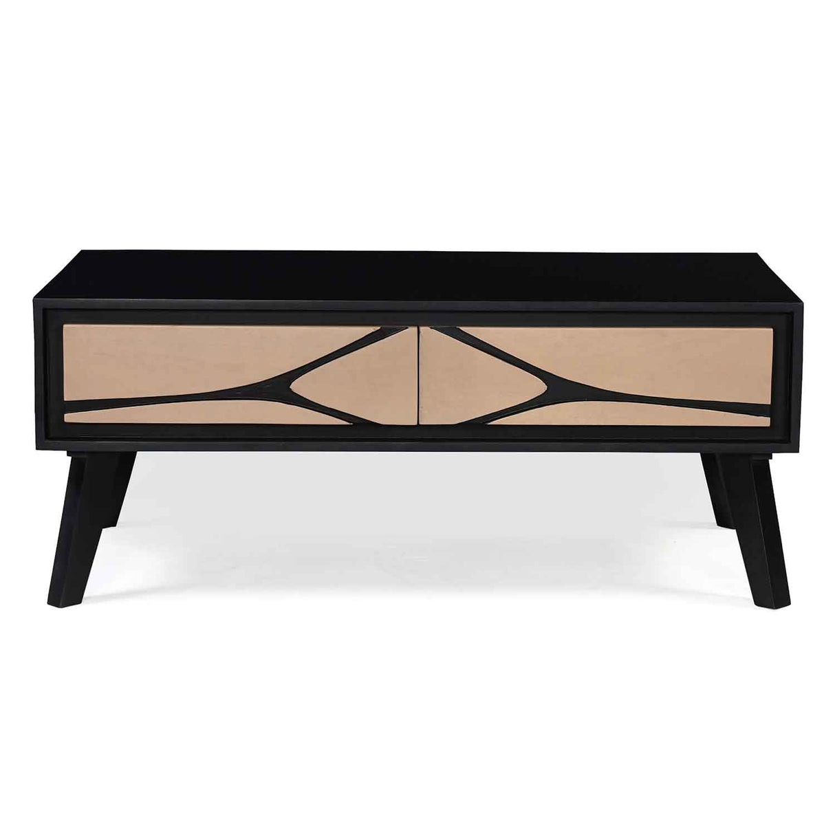 Solid Wood Coffee Table 110cm Wide With 2 Drawers - Austin