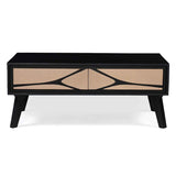 Solid Wood Coffee Table 110cm Wide With 2 Drawers - Austin