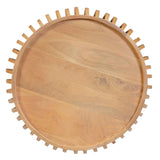 Solid Wood Coffee Table 66cm Wide Round - Austin