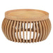 Solid Wood Coffee Table 66cm Wide Round - Austin