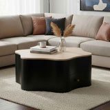 Solid Wood Coffee Table 88cm Wide With 1 Drawer - Austin