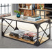 Solid Wood Coffee Table With Metal Frame - Ascot