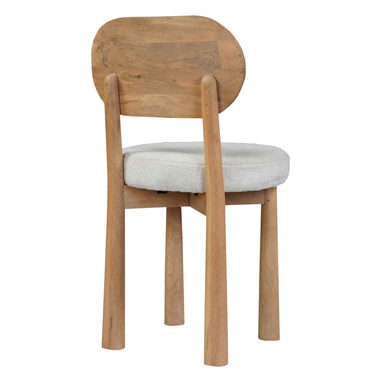 Solid Wood Dining Chairs 45cm Wide With Fabric Seat in Set Of 2 - Austin
