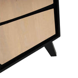 Solid Wood TV Stand 170cm Wide With 4 Doors - Boho