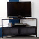 Solid Wood TV Stand Corner With Metal Frame - Ascot