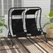 Steel 2 Seater Garden Swing Chair With Protective Canopy - Velmora