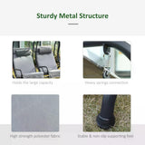 Steel 2 Seater Garden Swing Chair With Protective Canopy - Velmora