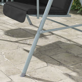 Steel 2 Seater Garden Swing Chair With Tilting Canopy And Double Padded Seats - Velmora