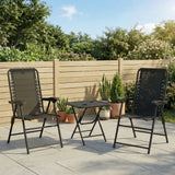 Steel 3 Pieces Garden Bistro Set With Coffee Table - Velmora