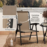 Steel 3 Pieces Garden Bistro Set With Coffee Table - Velmora