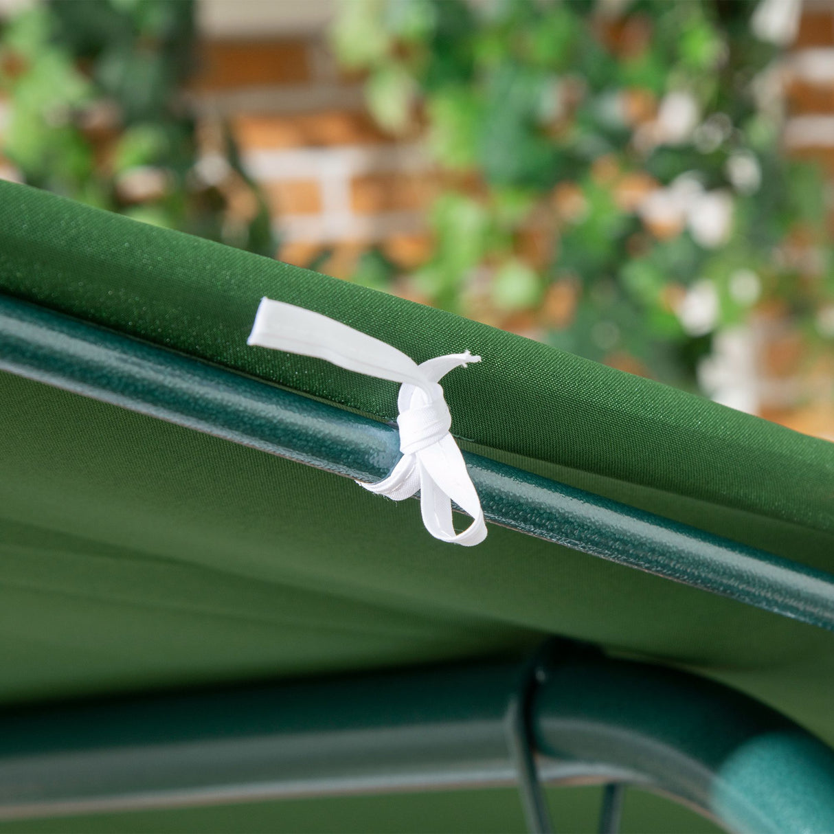 Steel 3 Seater Garden Swing Chair With Adjustable Canopy - Velmora