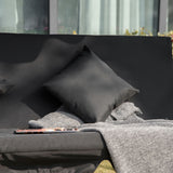Steel 3 Seater Garden Swing Chair Bed With Adjustable Canopy - Velmora