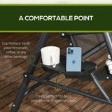 Steel 3 Seater Garden Swing Chair Bench With Adjustable Canopy - Velmora