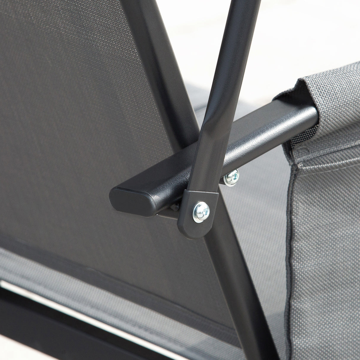 Steel 3 Seater Garden Swing Chair Bench With High Back Design - Velmora