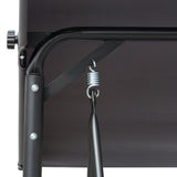 Steel 3 Seater Garden Swing Chair Bench With High Back Design - Velmora