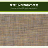 Steel 3 Seater Garden Swing Chair Bench With High Back Design - Velmora