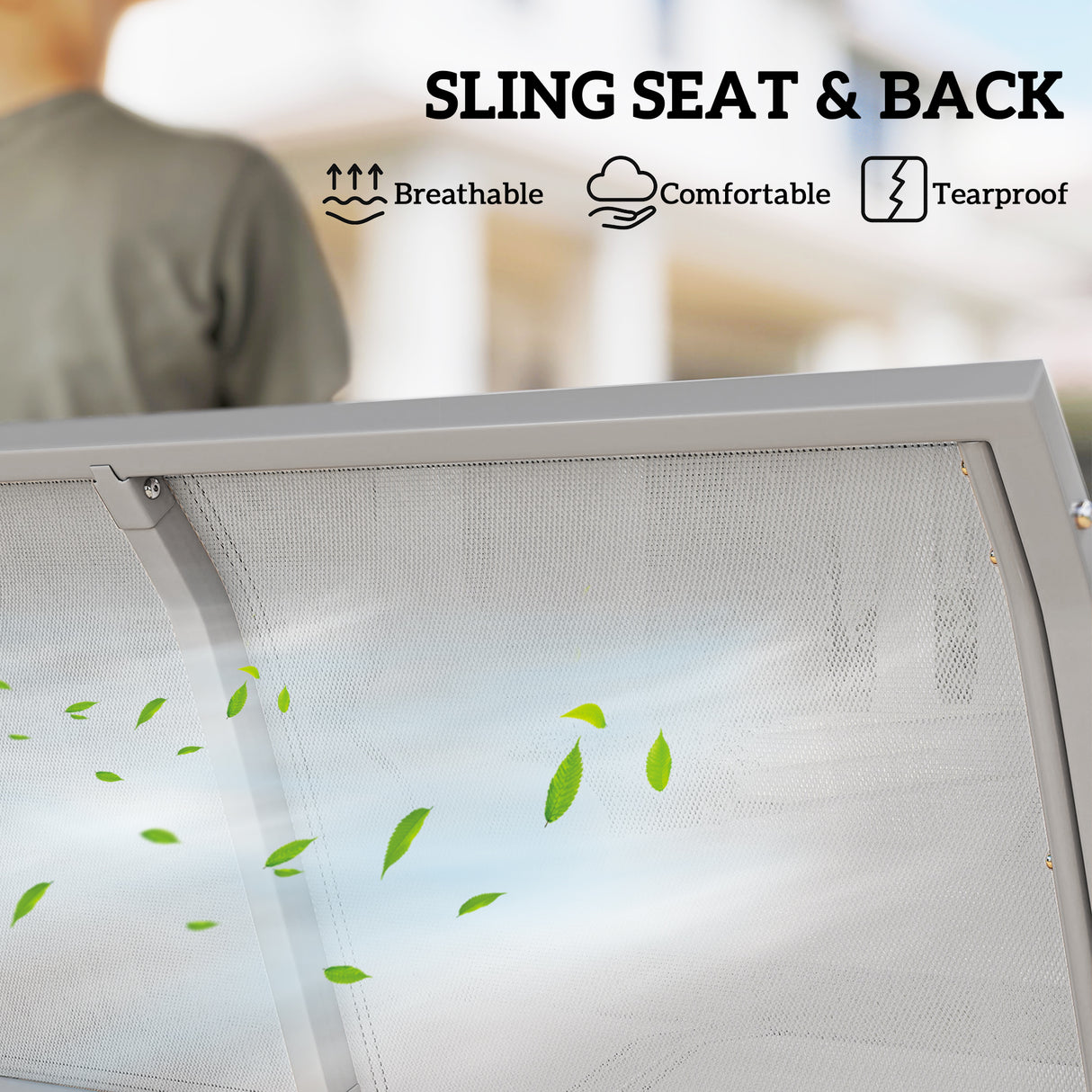 Steel 3 Seater Garden Swing Chair With Canopy - Velmora