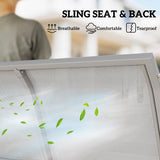 Steel 3 Seater Garden Swing Chair With Canopy - Velmora