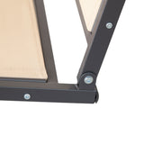 Steel 3 Seater Garden Swing Chair With Canopy - Velmora