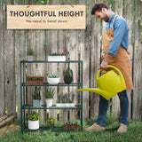 Steel 4 Tier Plant Stand 89cm Wide - Velmora