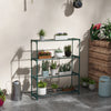 Steel 4 Tier Plant Stand 89cm Wide - Velmora