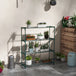 Steel 4 Tier Plant Stand 89cm Wide - Velmora