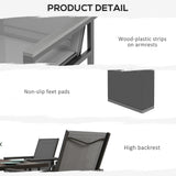 Steel 5 Pieces Garden Dining Set With Glass Top Table And Parasol Hole - Velmora