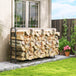 Steel 6.5 ft Firewood Storage Shelf Log Rack With 300 kg Capacity - Velmora