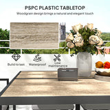 Steel 8 Seater Garden Dining Set With 4 Armchairs and 4 Stools - Velmora