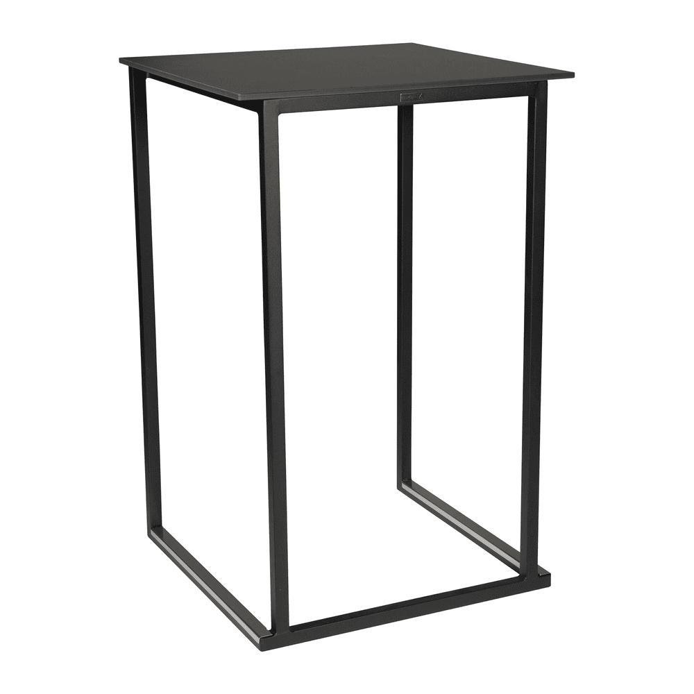 Steel Bar Table for 2 People 45cm Wide Rectangular - Kubo
