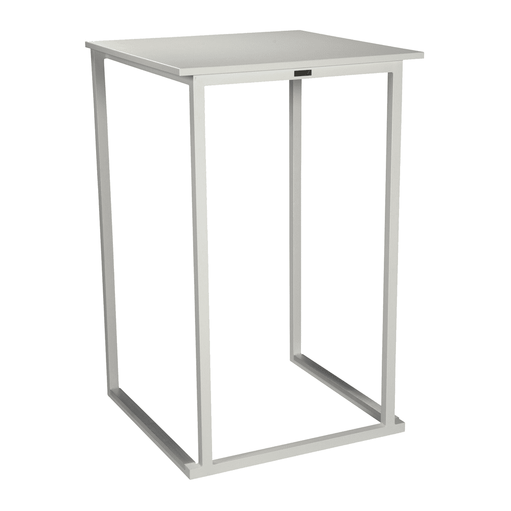 Steel Bar Table for 2 People 45cm Wide Rectangular - Kubo