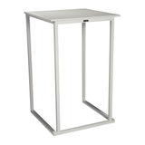 Steel Bar Table for 2 People 45cm Wide Rectangular - Kubo