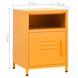 Steel Bedside Cabinet With 1 Door - Vantage Home