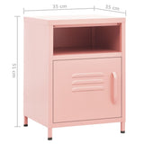Steel Bedside Cabinet With 1 Door - Vantage Home