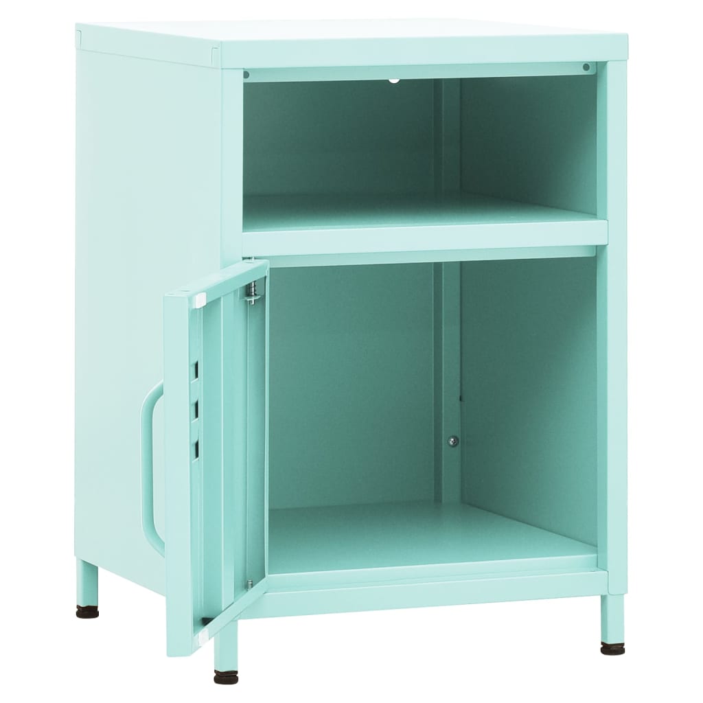 Steel Bedside Cabinet With 1 Door - Vantage Home