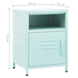 Steel Bedside Cabinet With 1 Door - Vantage Home