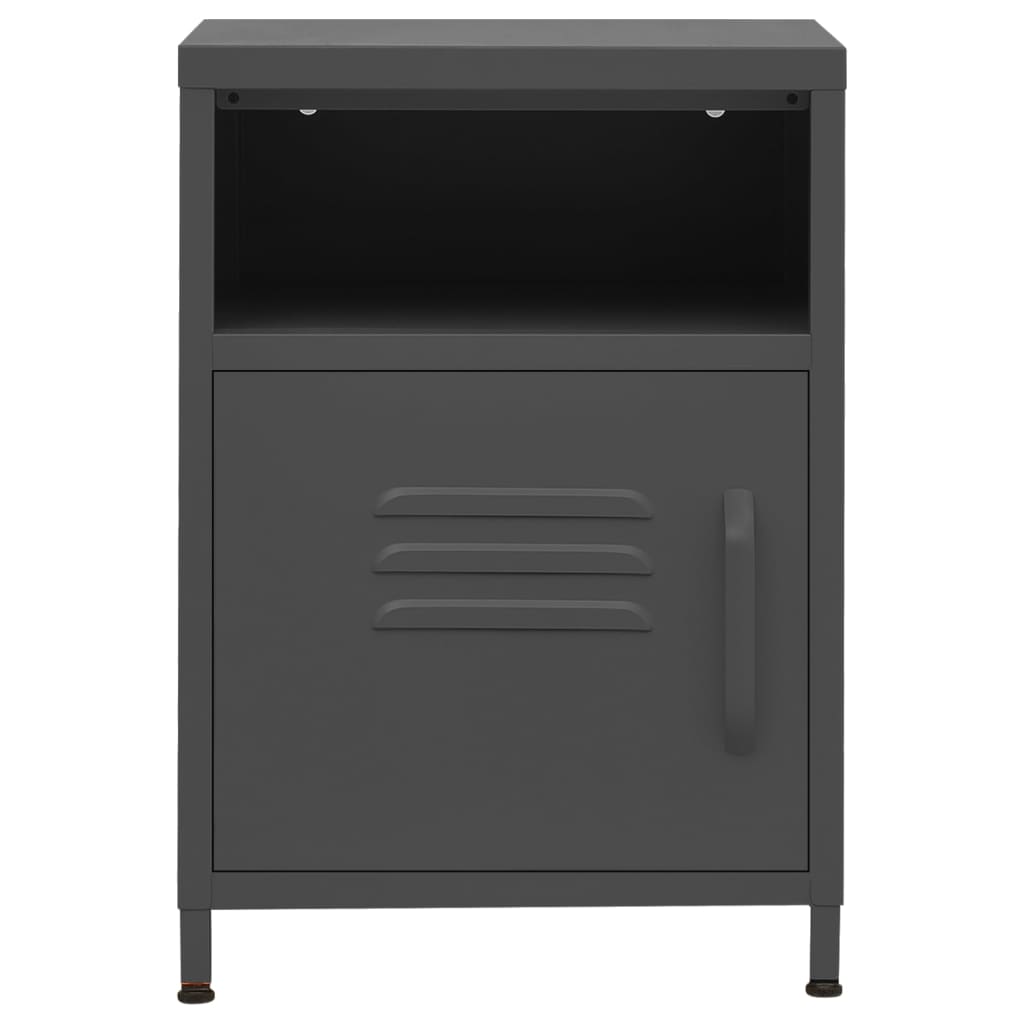 Steel Bedside Cabinet With 1 Door - Vantage Home