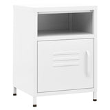 Steel Bedside Cabinet With 1 Door - Vantage Home
