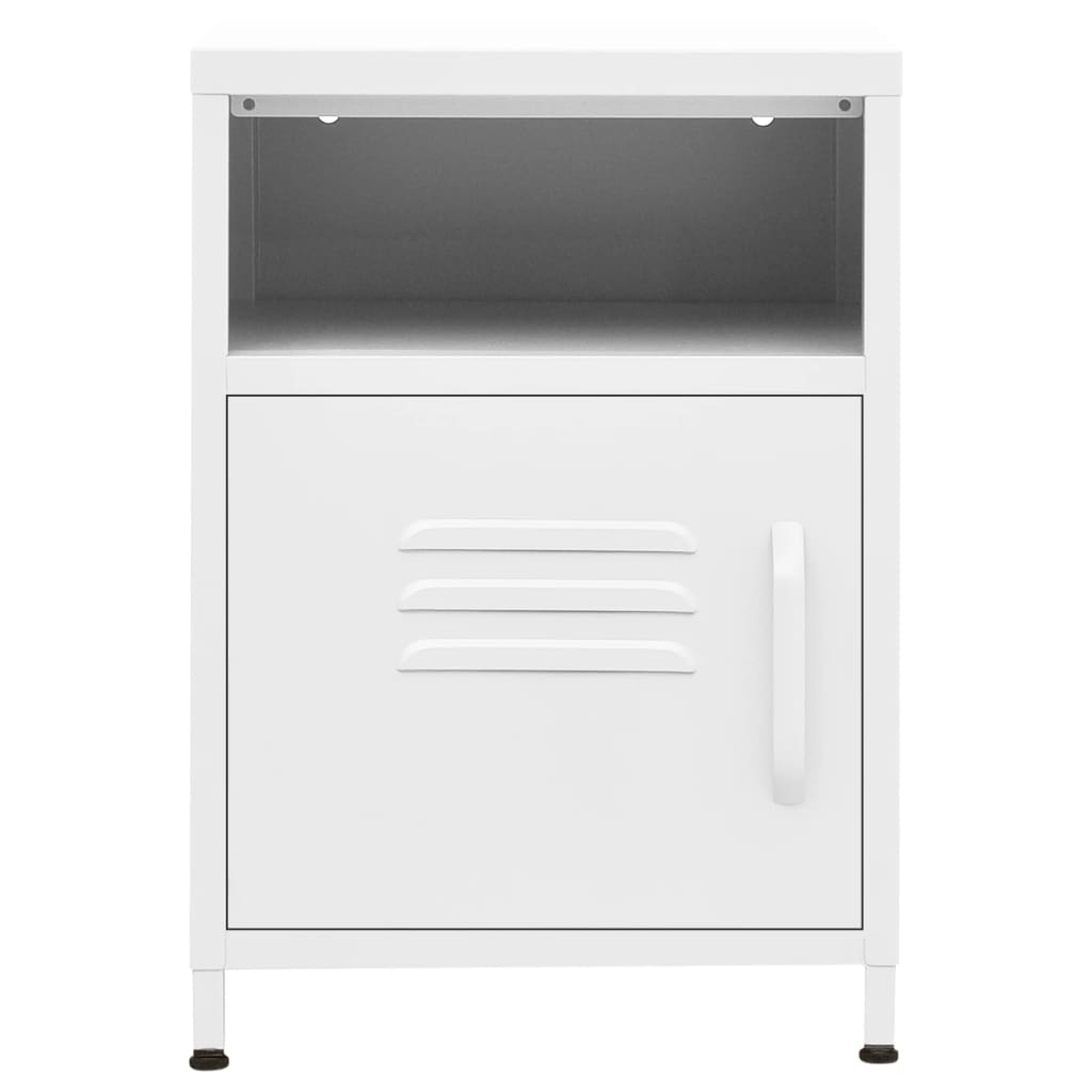 Steel Bedside Cabinet With 1 Door - Vantage Home
