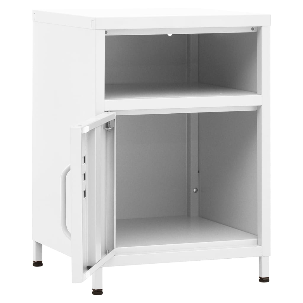 Steel Bedside Cabinet With 1 Door - Vantage Home