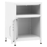 Steel Bedside Cabinet With 1 Door - Vantage Home
